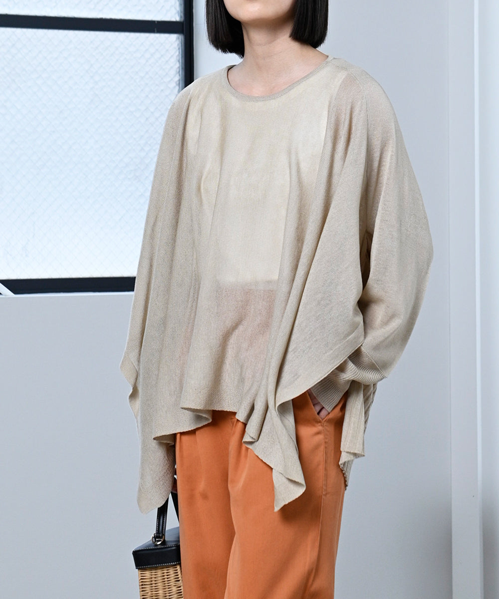 LUPILIEN 強撚変形ドルマンニット
