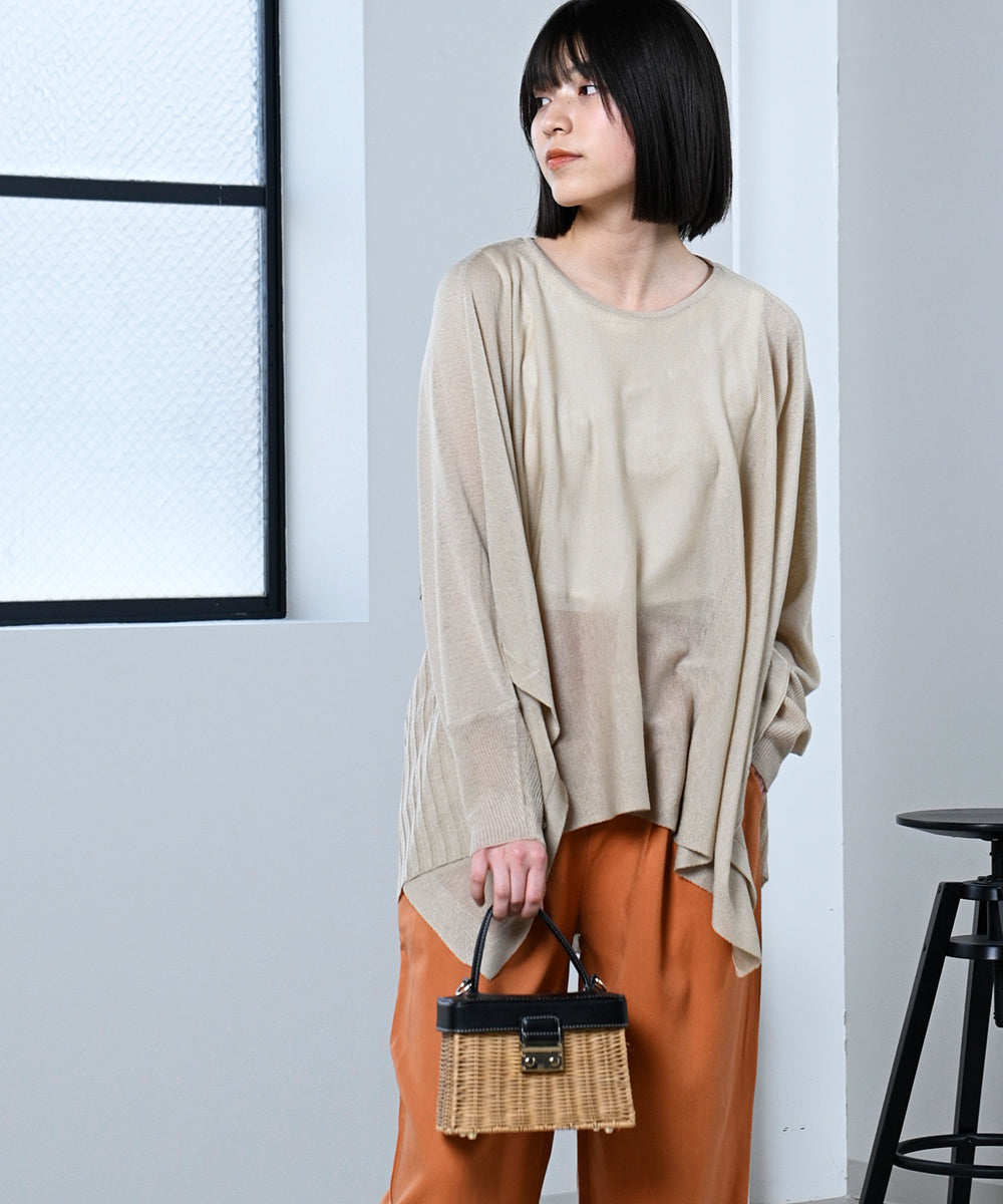 LUPILIEN 強撚変形ドルマンニット