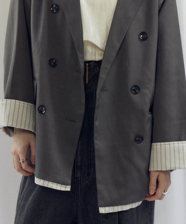 LAYERED DOUBLE TAILORED JACKET
