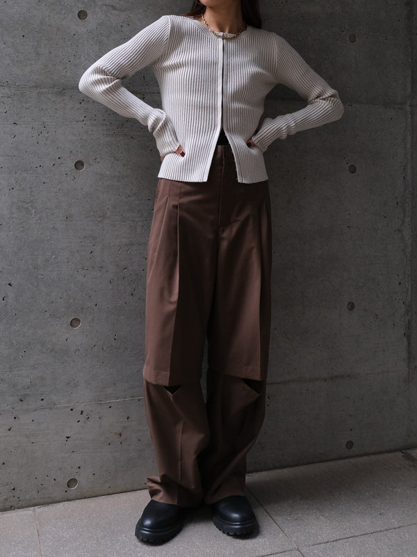 CREW NECK CARDIGAN