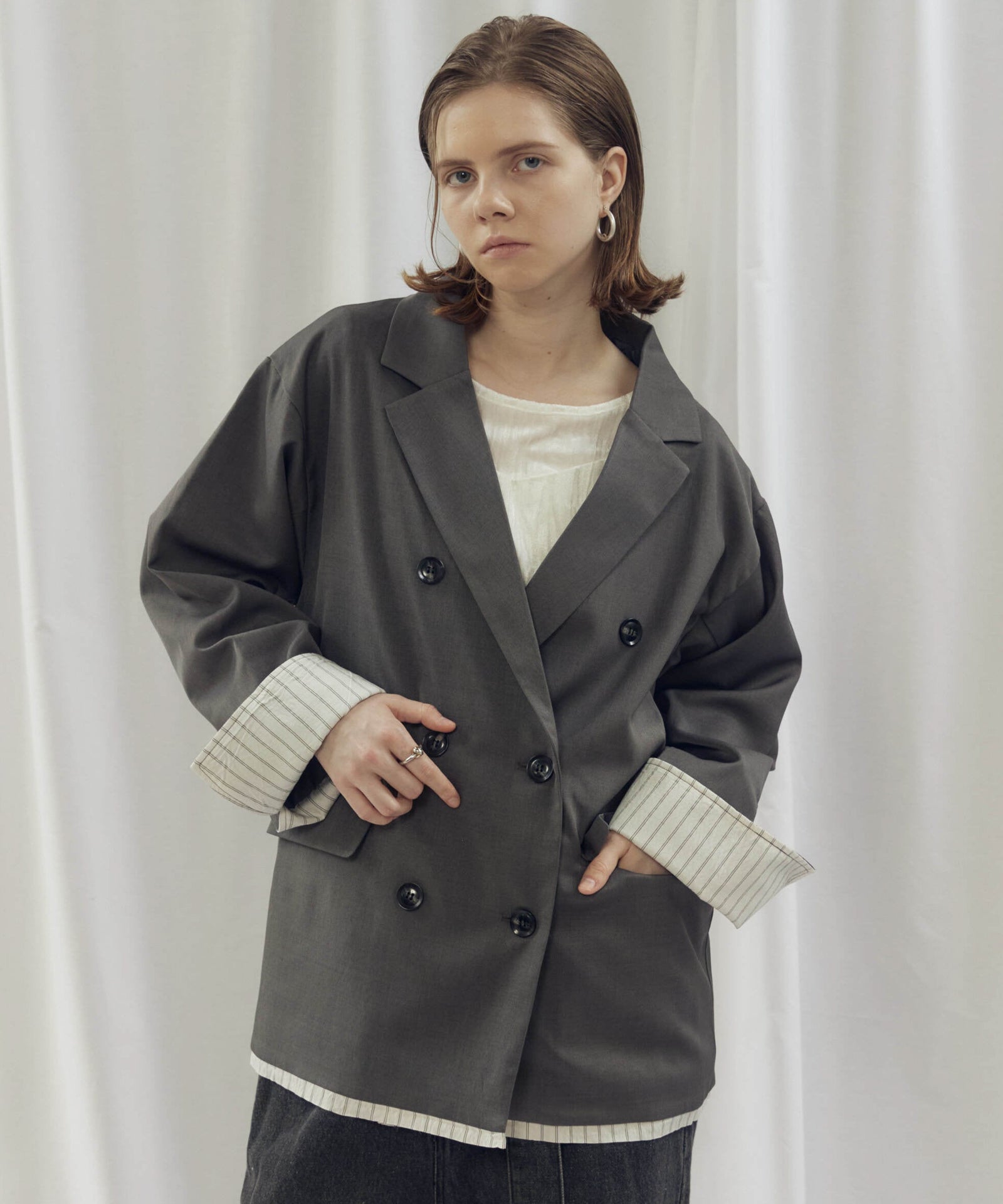 LAYERED DOUBLE TAILORED JACKET