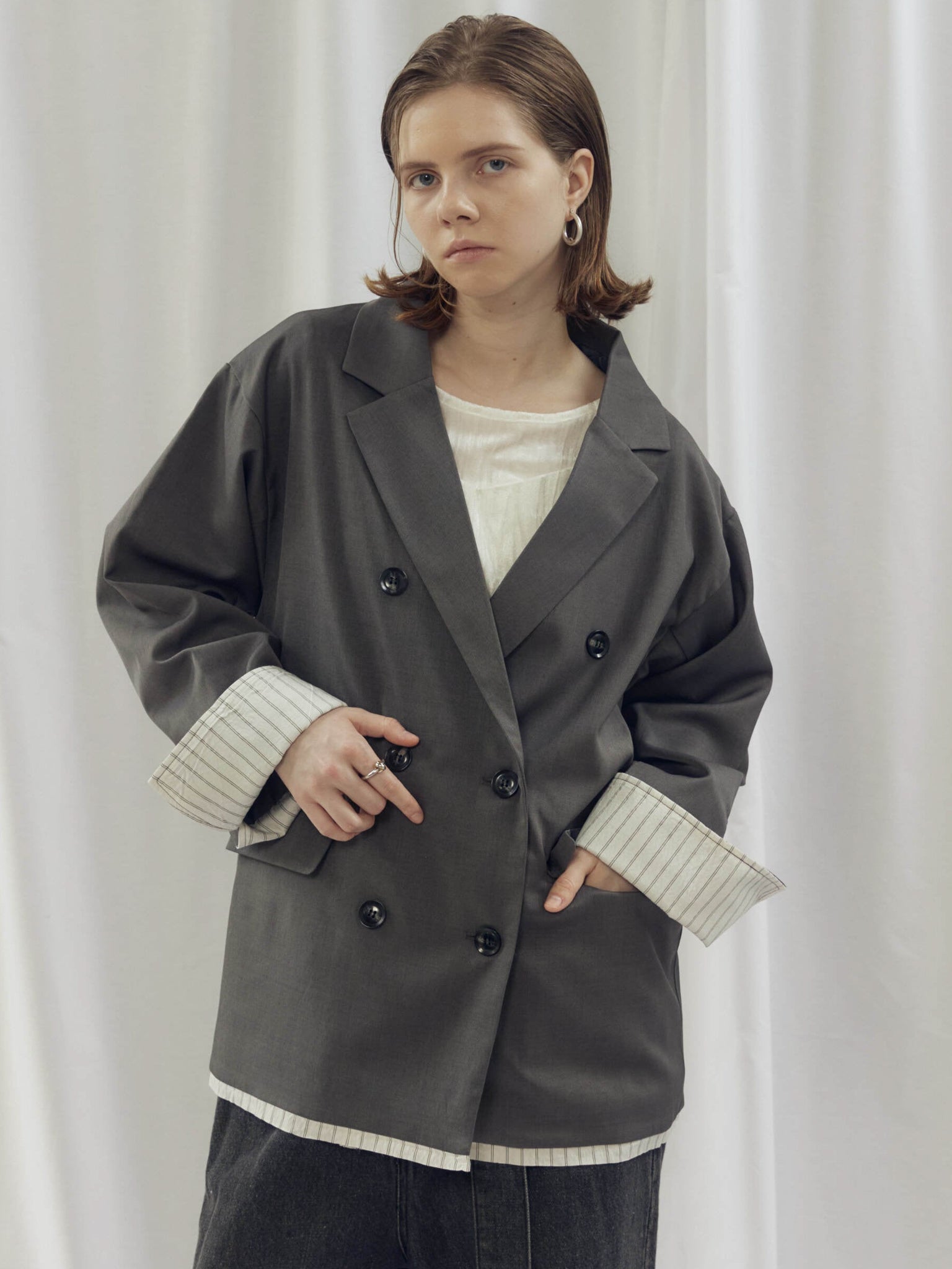 LAYERED DOUBLE TAILORED JACKET