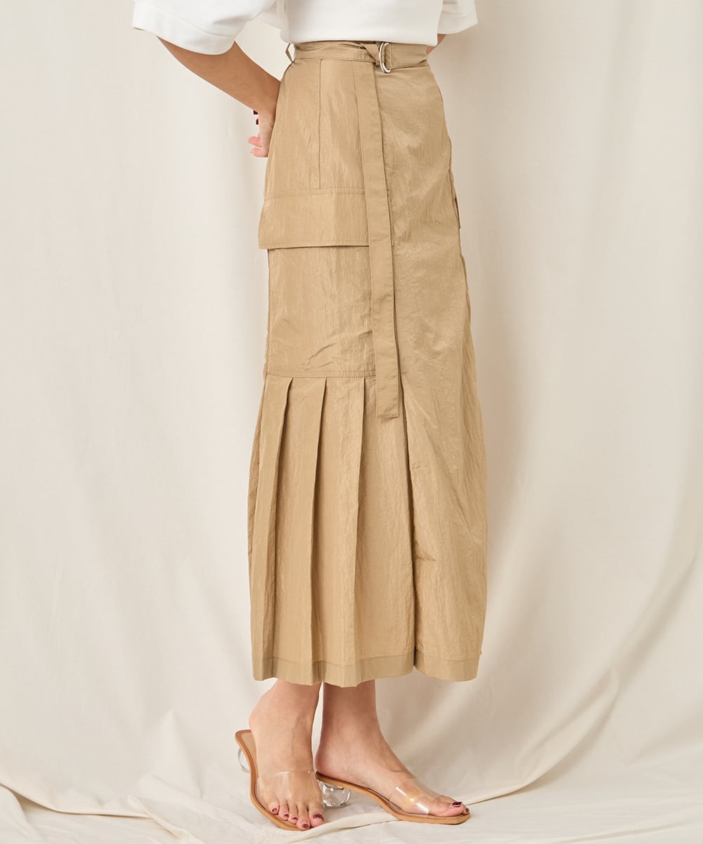 NYLON LONG SKIRT