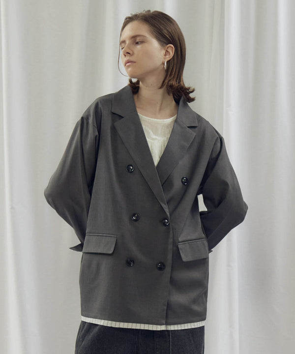 LAYERED DOUBLE TAILORED JACKET