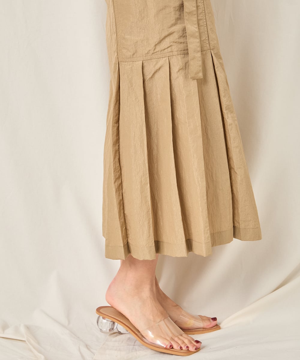 NYLON LONG SKIRT
