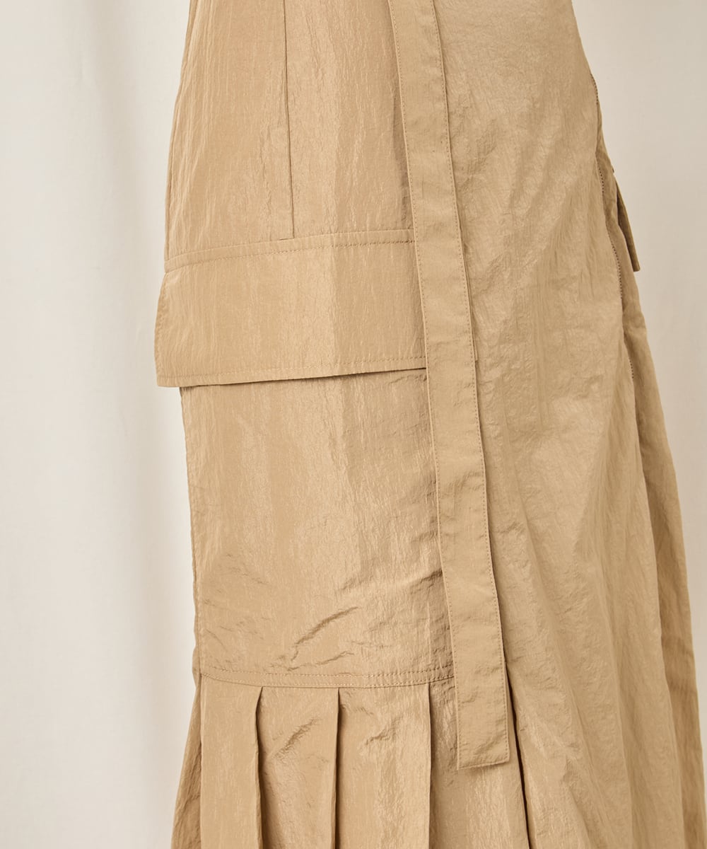 NYLON LONG SKIRT