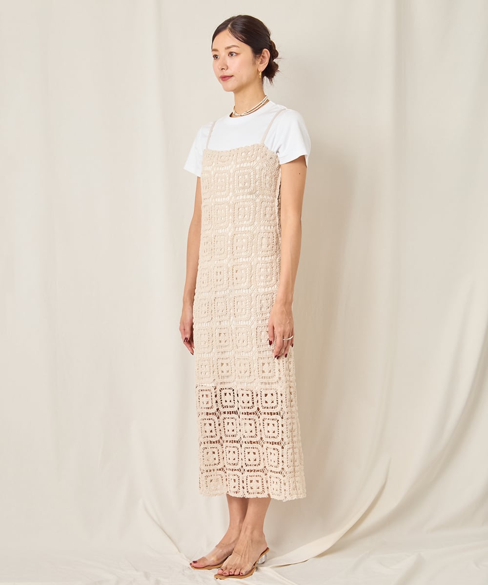 CROCHET CAMI DRESS