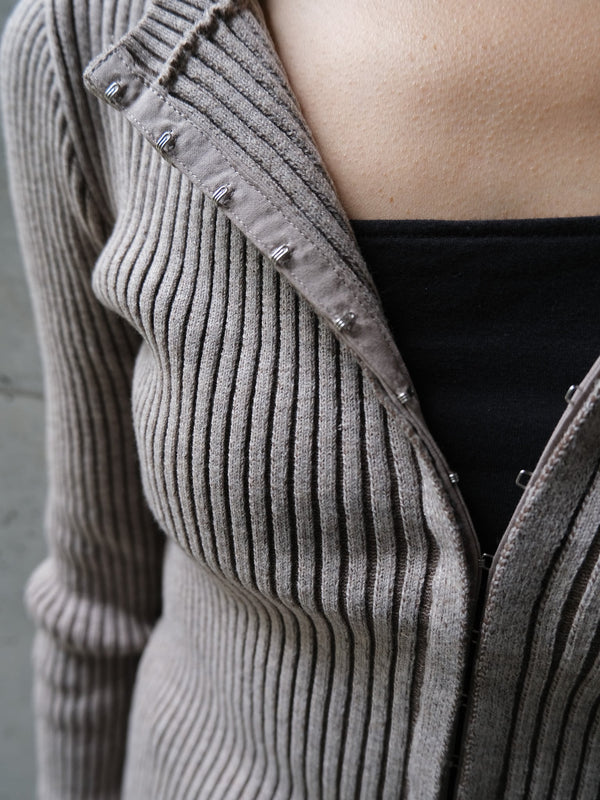 CREW NECK CARDIGAN