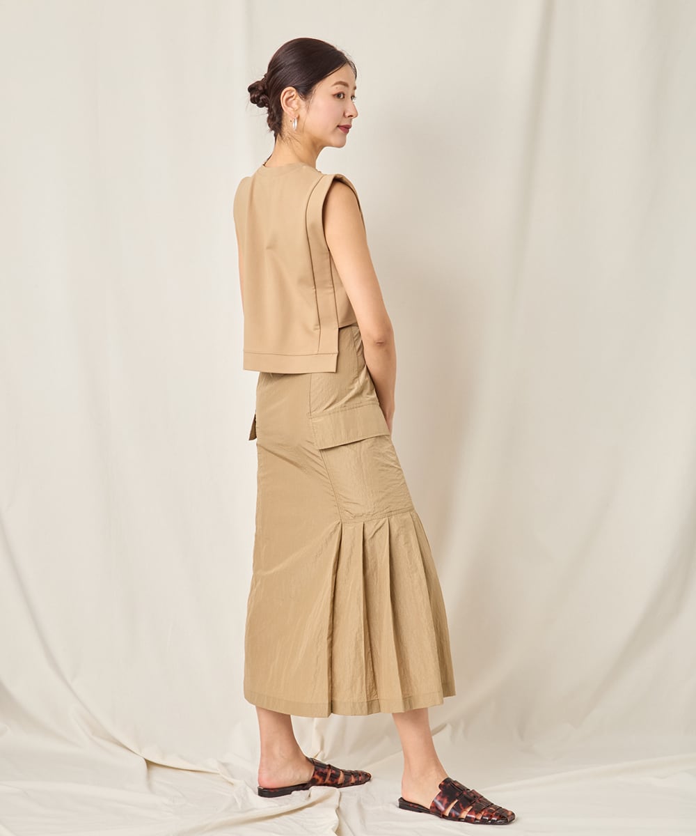 NYLON LONG SKIRT