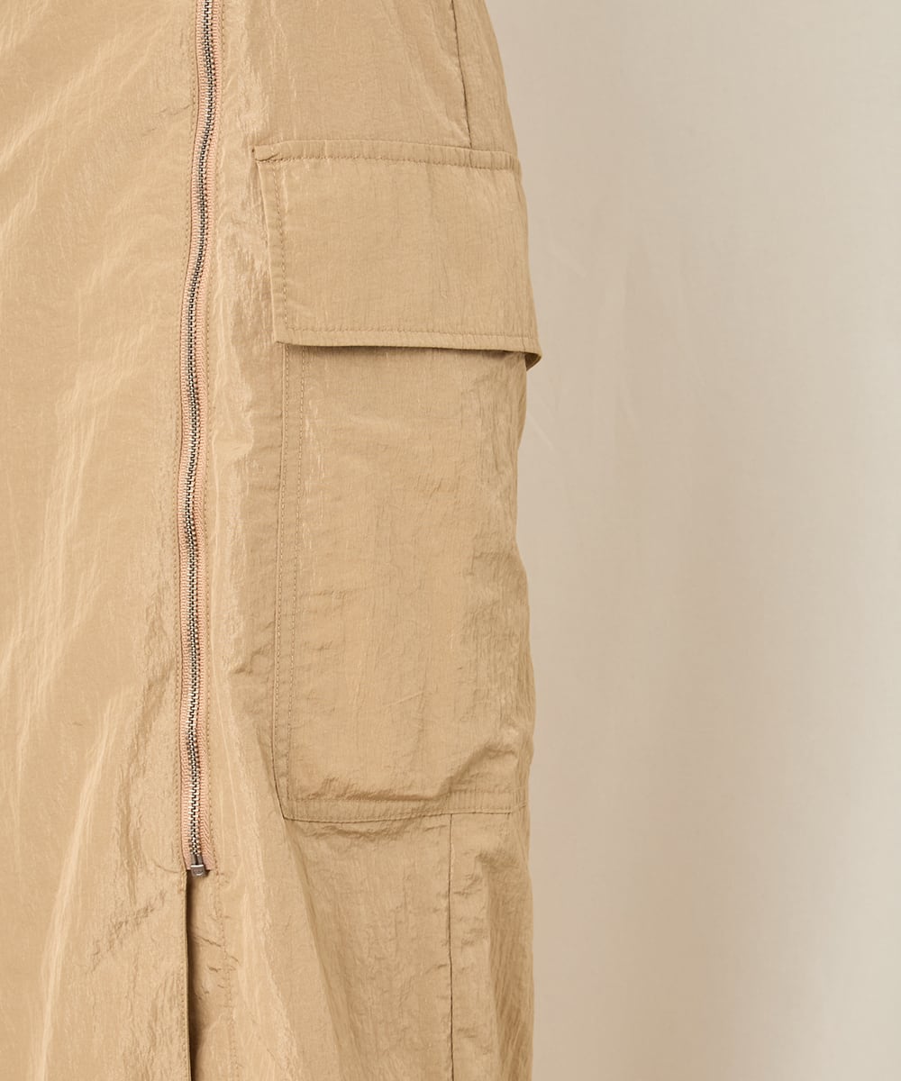 NYLON LONG SKIRT
