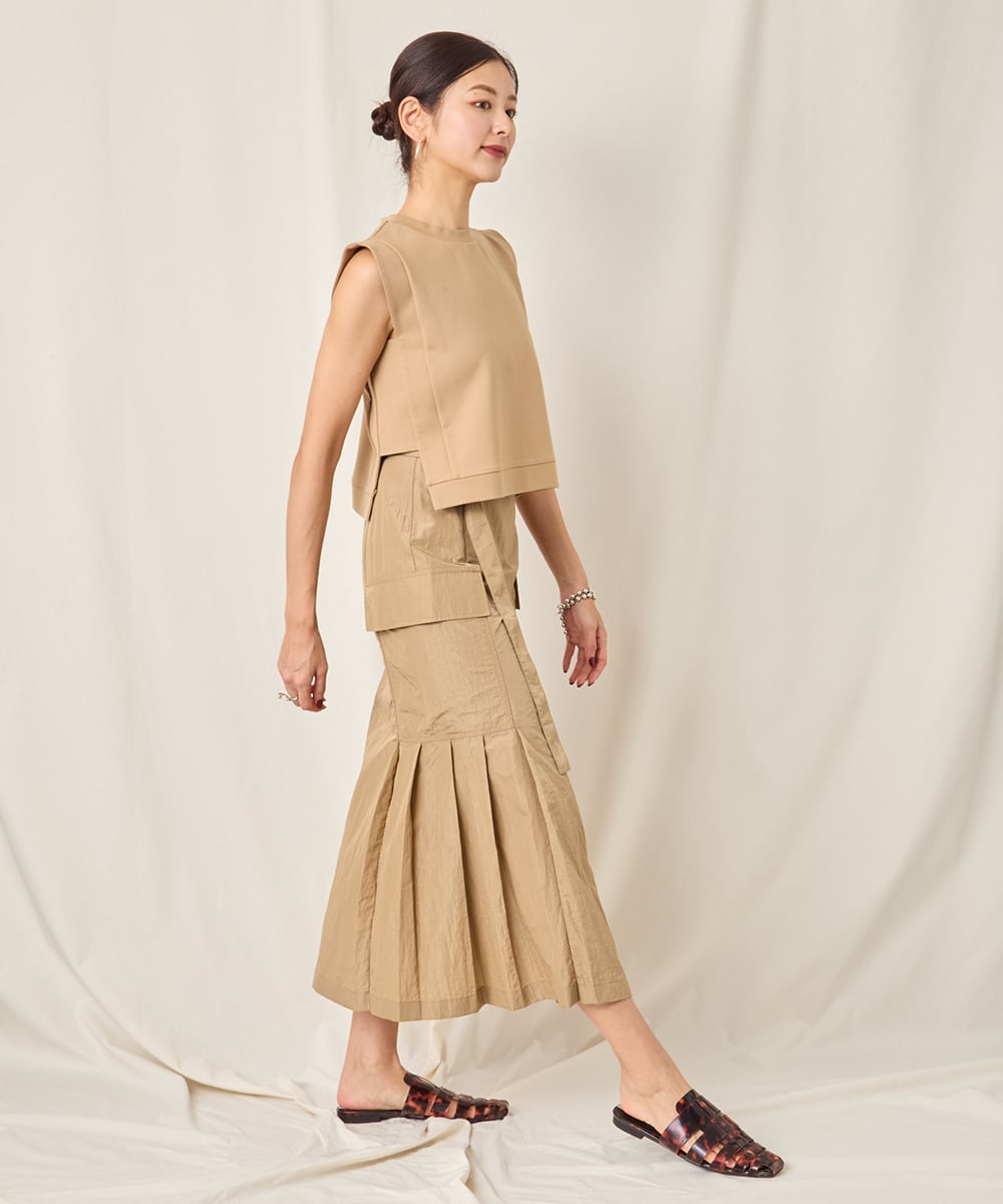 NYLON LONG SKIRT