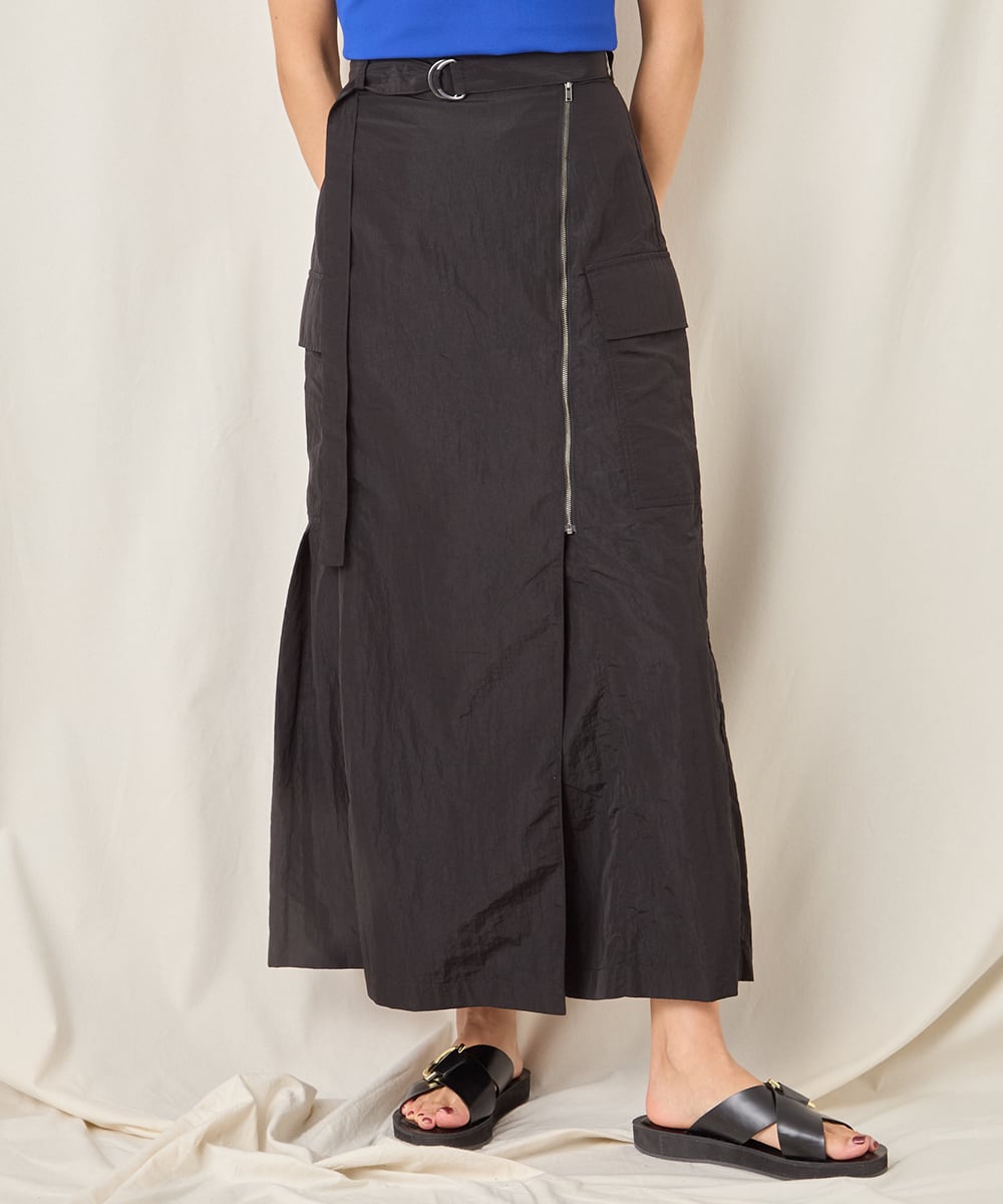 NYLON LONG SKIRT
