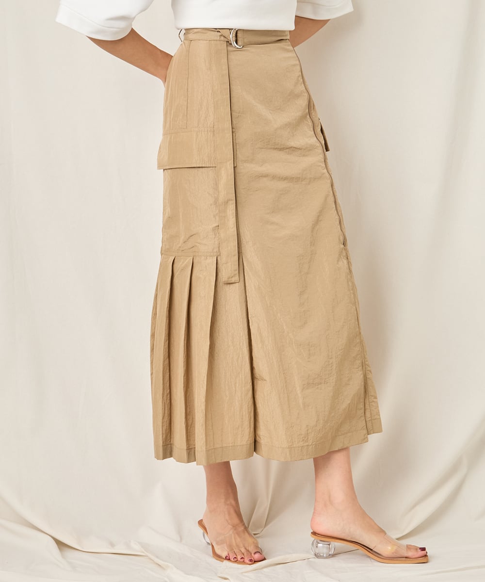 NYLON LONG SKIRT