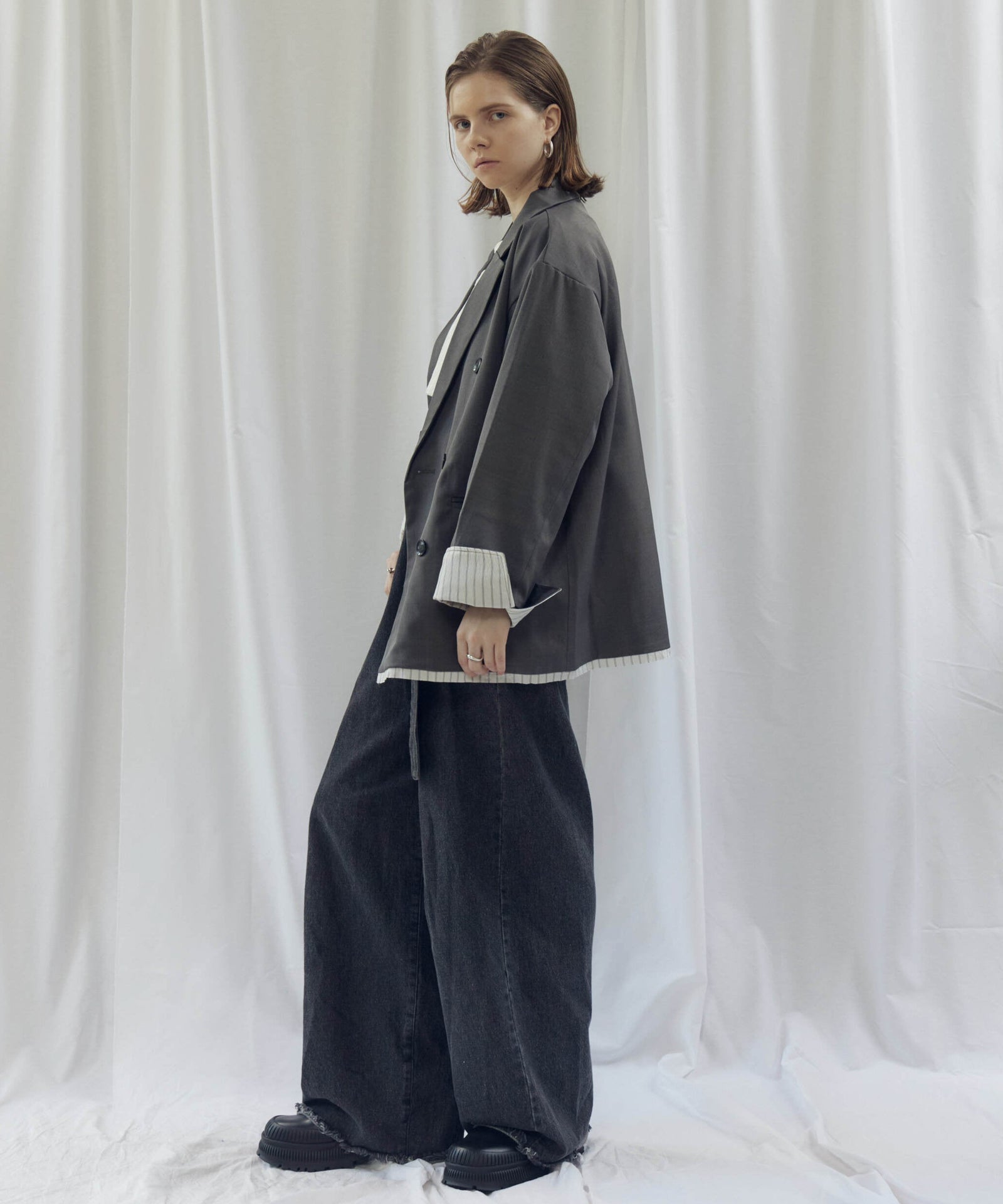 LAYERED DOUBLE TAILORED JACKET