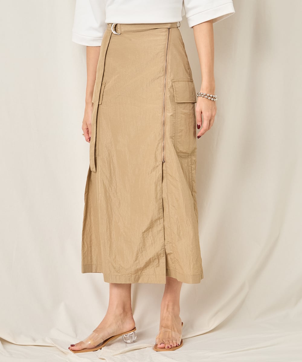NYLON LONG SKIRT