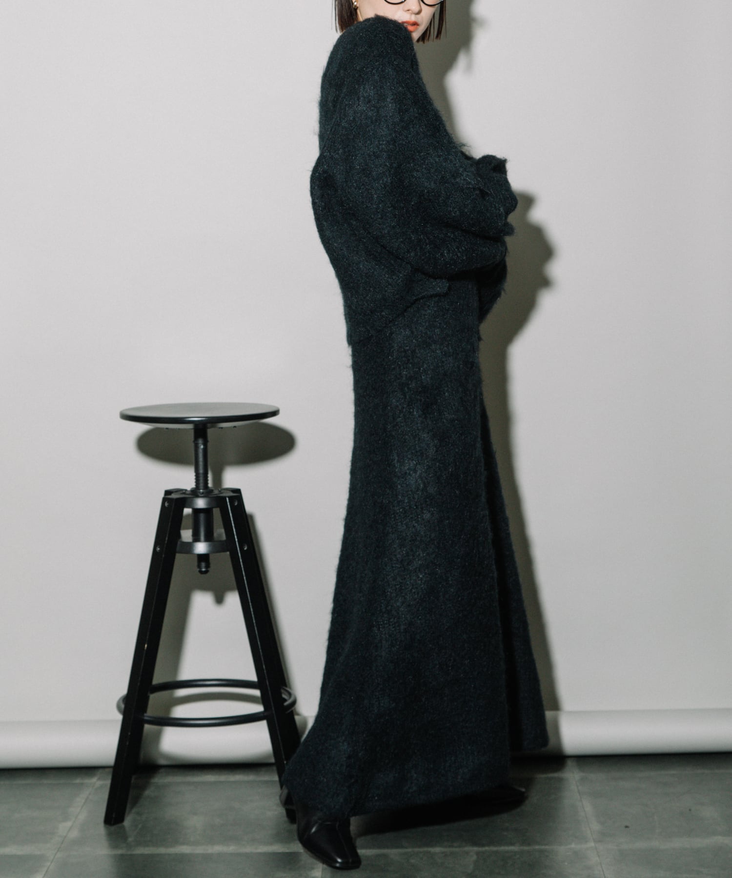 KEGAKI HALF CARDIGAN KNIT CD