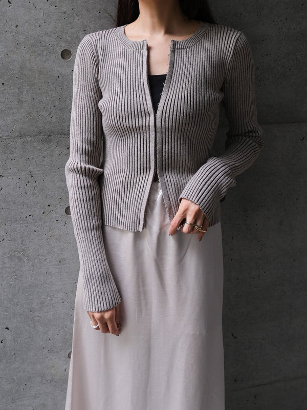 CREW NECK CARDIGAN