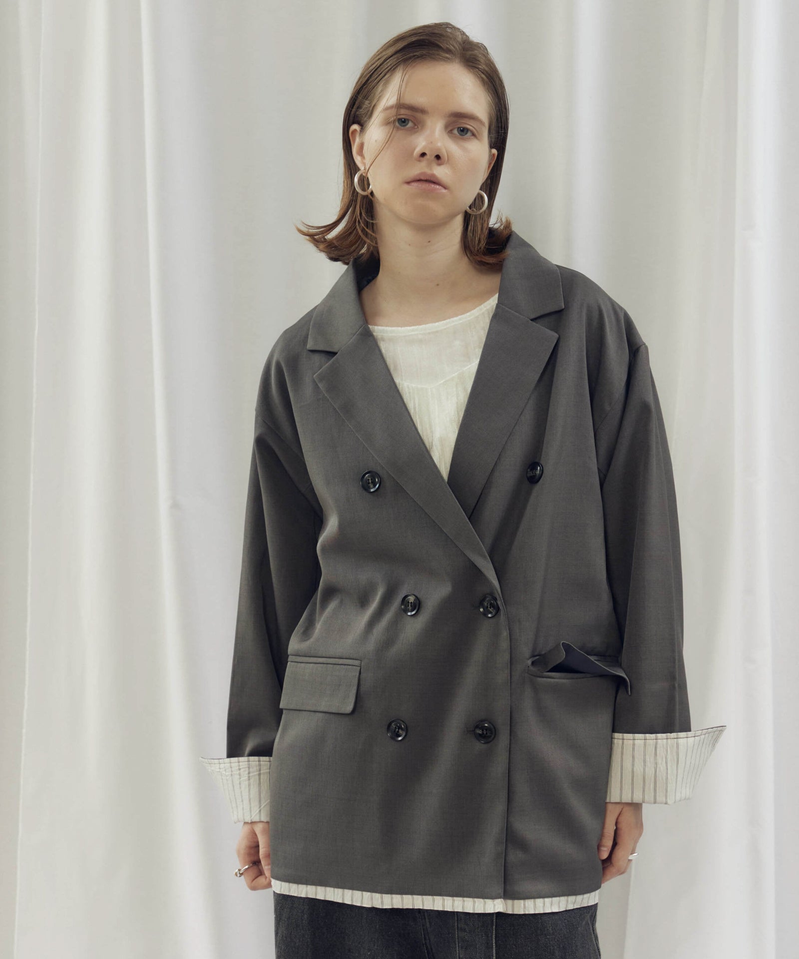 LAYERED DOUBLE TAILORED JACKET