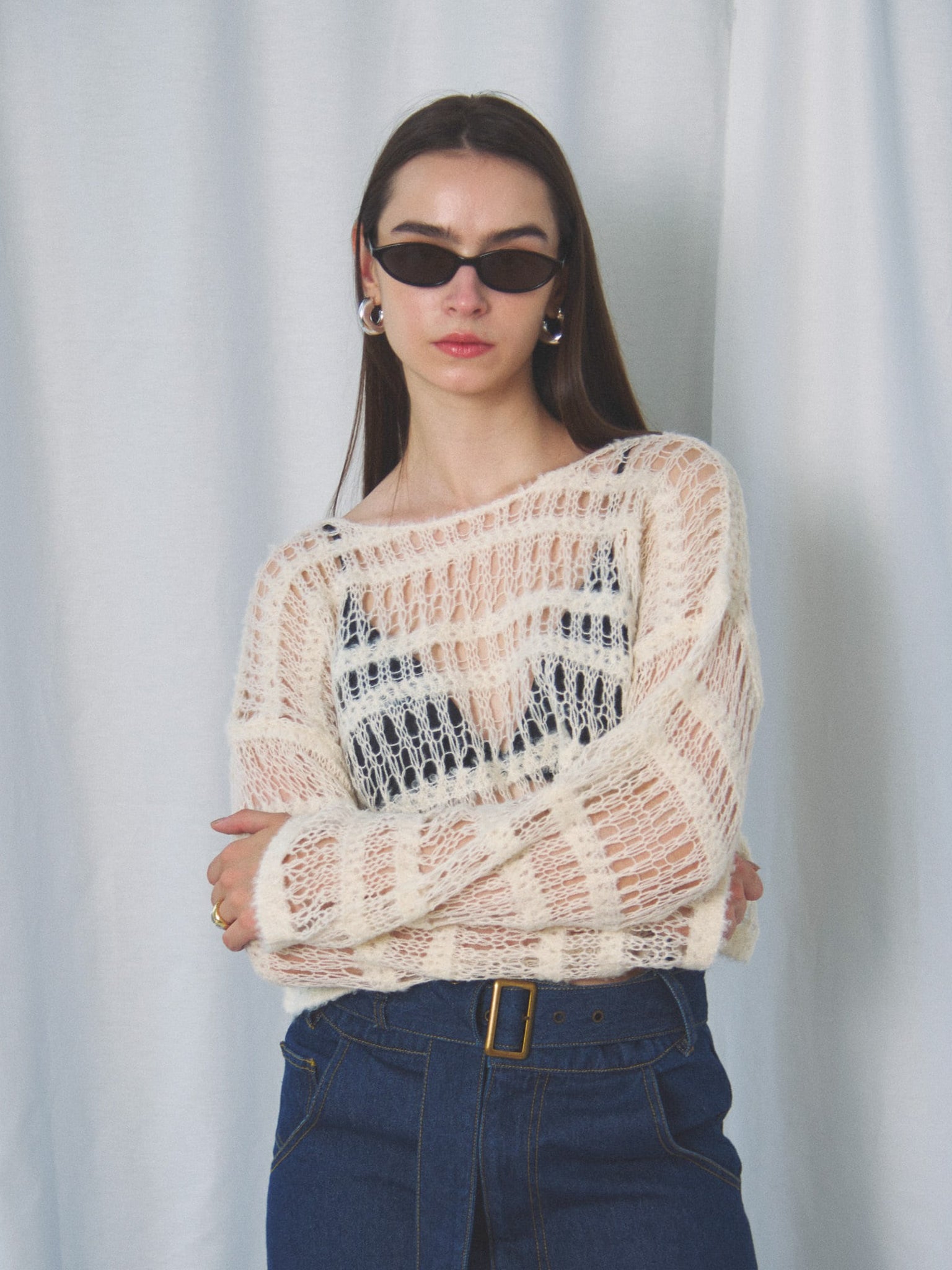 BOUCLE SHORT SWEATER(ブークレショートセーター)