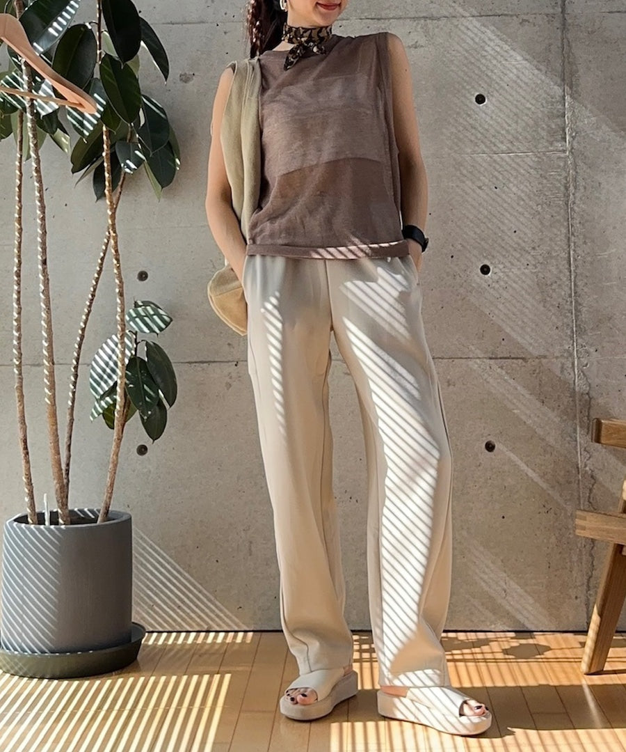 シースルーノースリーブニット【再販スタート】