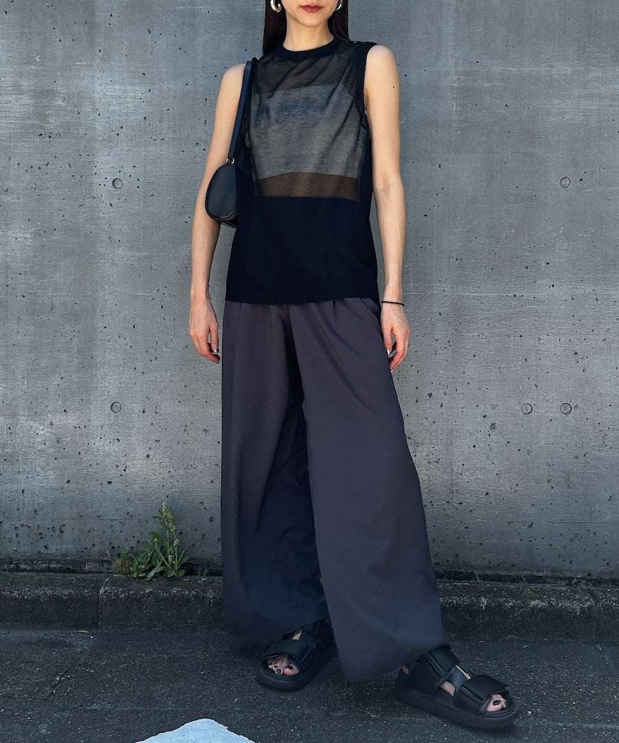 シースルーノースリーブニット【再販スタート】
