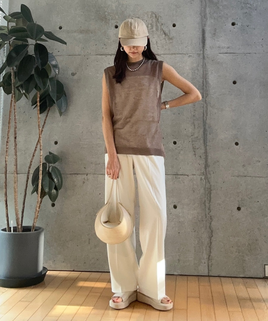 シースルーノースリーブニット【再販スタート】