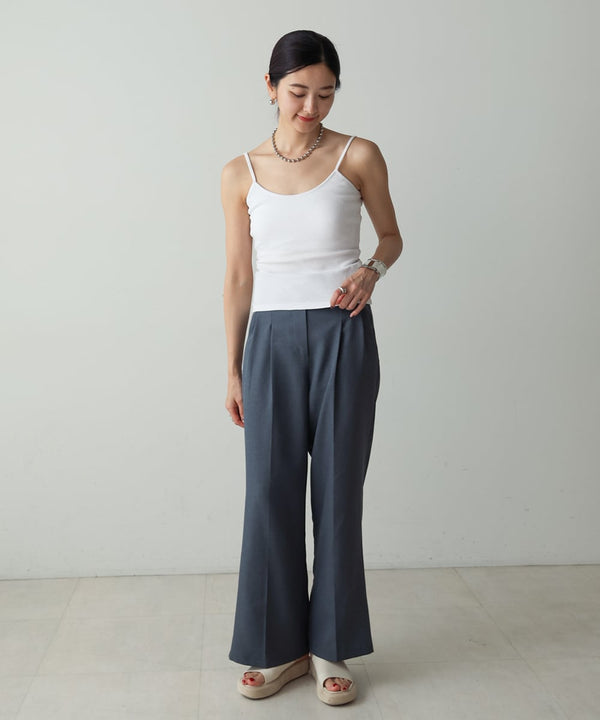CUT RIB BACK OPEN CAMI WITH CUP(ｶｯﾄﾘﾌﾞｶｯﾌﾟﾂｷﾊﾞｯｸｵｰﾌﾟﾝｷｬﾐ)