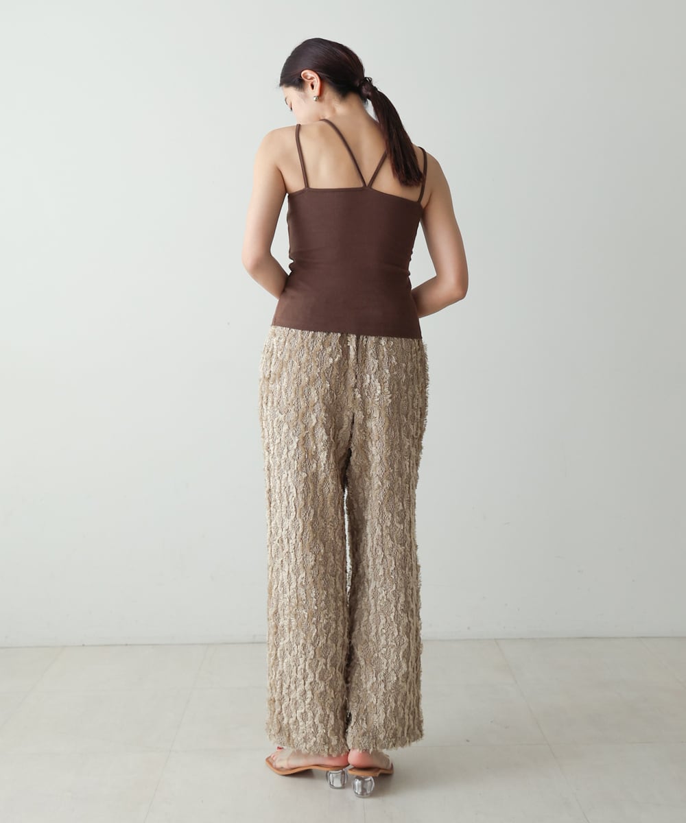 RIB LAYERED CAMI(ﾃﾚｺﾚｲﾔｰﾄﾞｷｬﾐ)