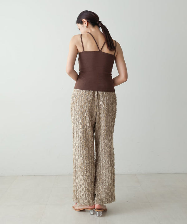 RIB LAYERED CAMI(ﾃﾚｺﾚｲﾔｰﾄﾞｷｬﾐ)