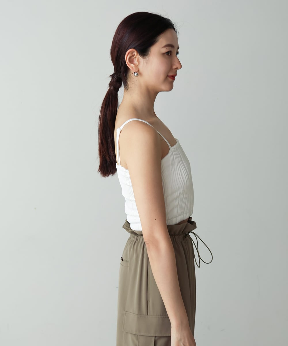 WABE PIPING CROPPED CAMI(ｳｪｰﾌﾞﾊﾟｲﾋﾟﾝｸﾞｸﾛｯﾌﾟﾄﾞｷｬﾐ)