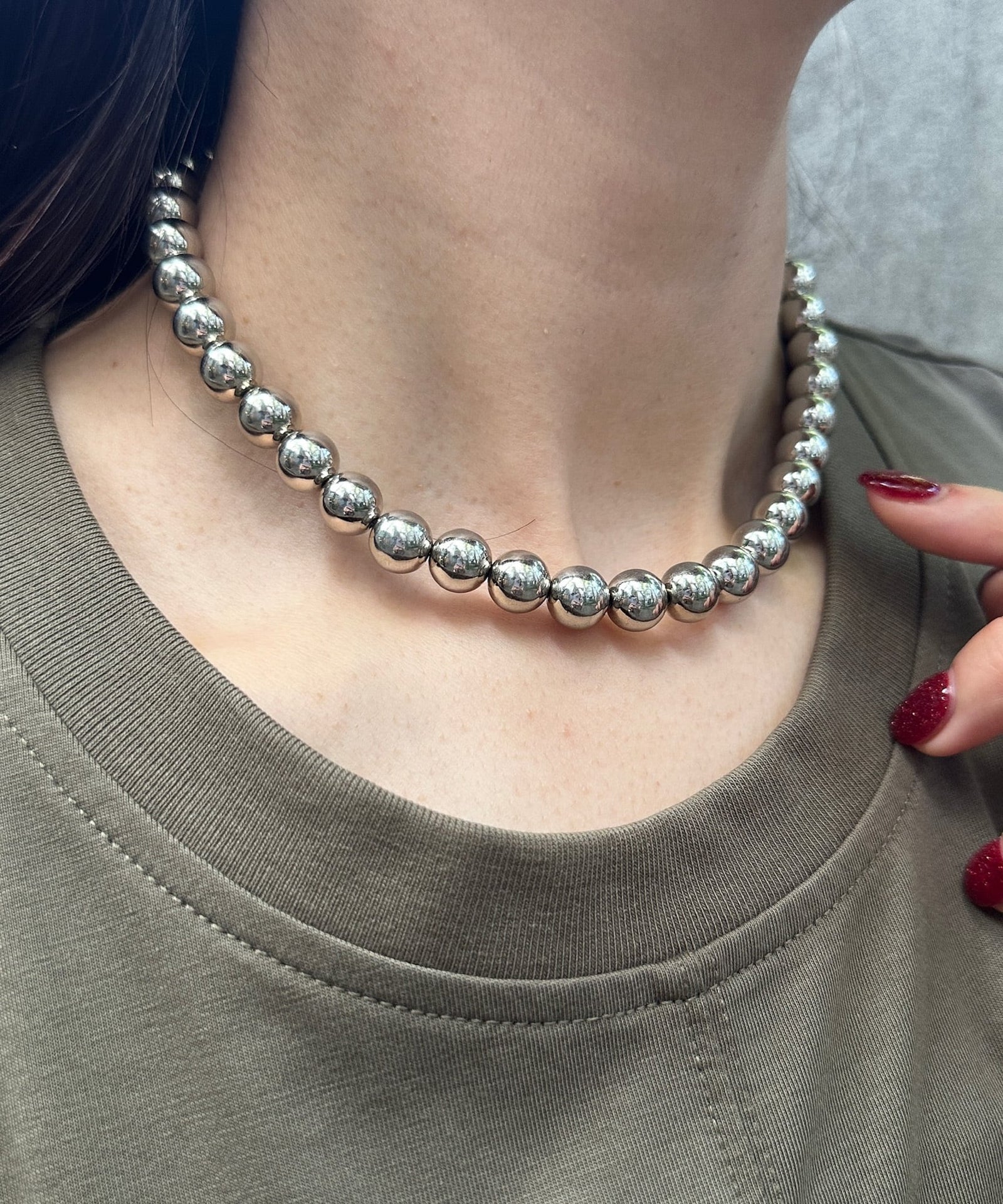 BALL NECKLACE（ﾎﾞｰﾙﾈｯｸﾚｽ）