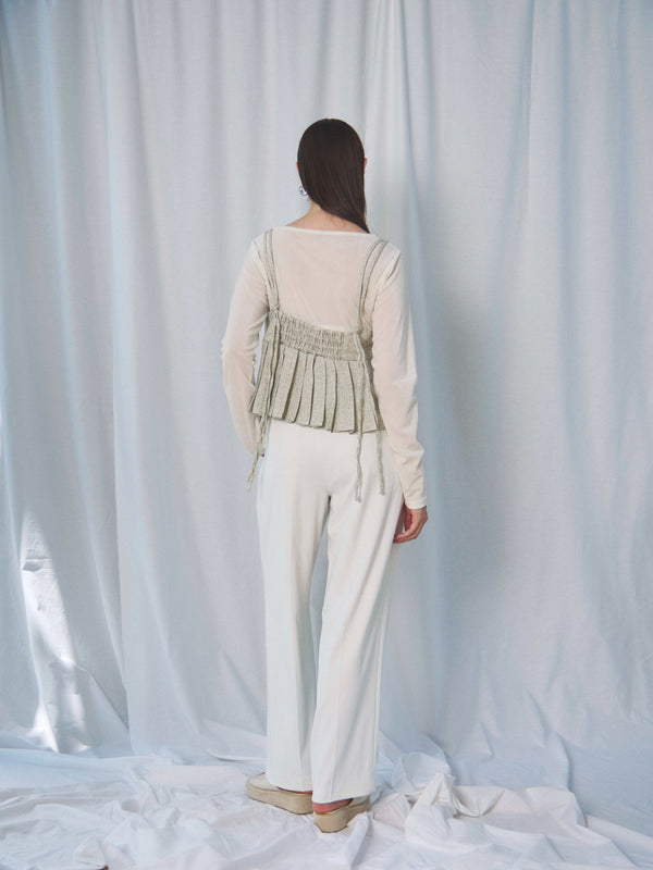 SUMMER TWEED PLEATS CAMI(ｻﾏｰﾂｲｰﾄﾞﾌﾟﾘｰﾂｷｬﾐ)