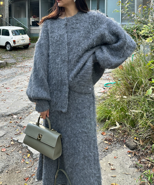 KEGAKI HALF CARDIGAN KNIT CD