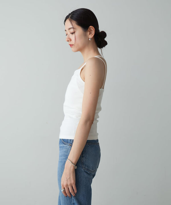 RIB LAYERED CAMI(ﾃﾚｺﾚｲﾔｰﾄﾞｷｬﾐ)