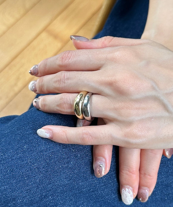 BICOLOR VOLUME RING（ﾊﾞｲｶﾗｰﾎﾞﾘｭｰﾑﾘﾝｸﾞ or ｲﾔーｶﾌ ）