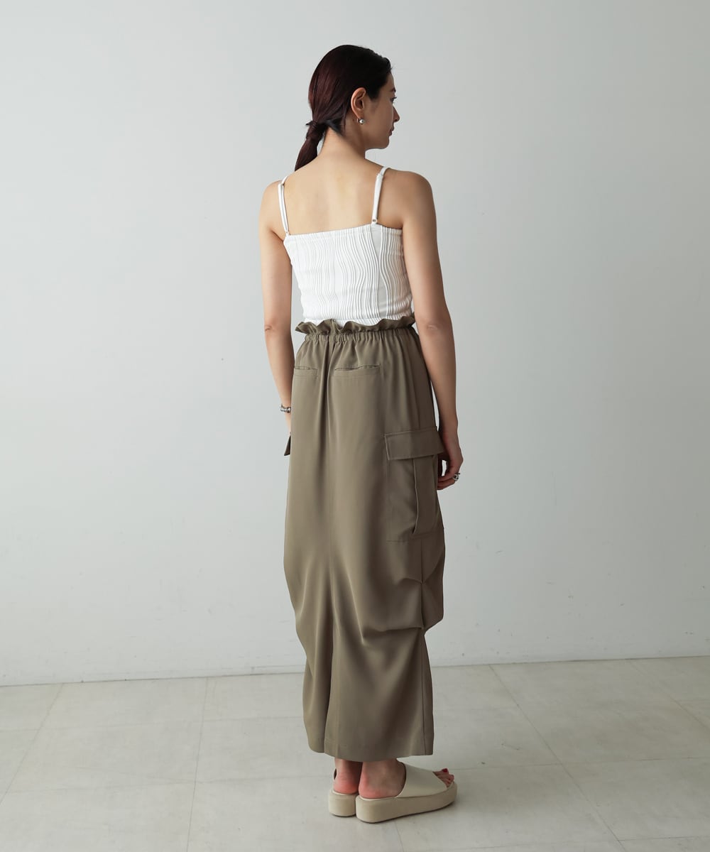 WABE PIPING CROPPED CAMI(ｳｪｰﾌﾞﾊﾟｲﾋﾟﾝｸﾞｸﾛｯﾌﾟﾄﾞｷｬﾐ)