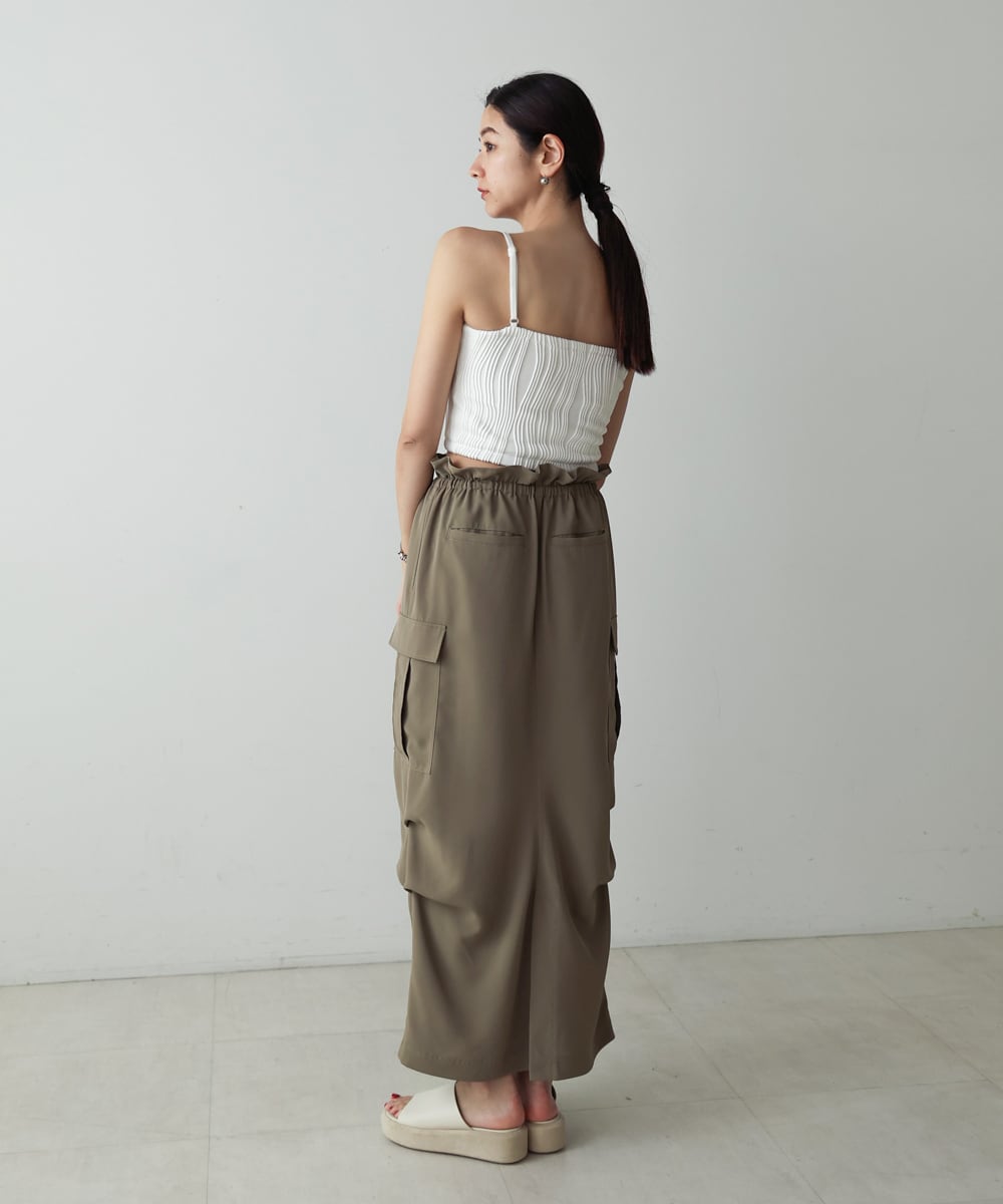 WABE PIPING CROPPED CAMI(ｳｪｰﾌﾞﾊﾟｲﾋﾟﾝｸﾞｸﾛｯﾌﾟﾄﾞｷｬﾐ)