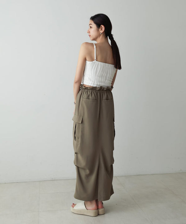 WABE PIPING CROPPED CAMI(ｳｪｰﾌﾞﾊﾟｲﾋﾟﾝｸﾞｸﾛｯﾌﾟﾄﾞｷｬﾐ)
