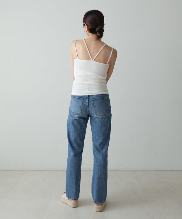 RIB LAYERED CAMI(ﾃﾚｺﾚｲﾔｰﾄﾞｷｬﾐ)