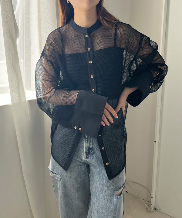 MESH BIG SHIRT