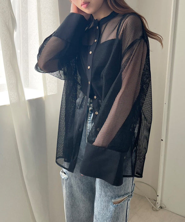 MESH BIG SHIRT