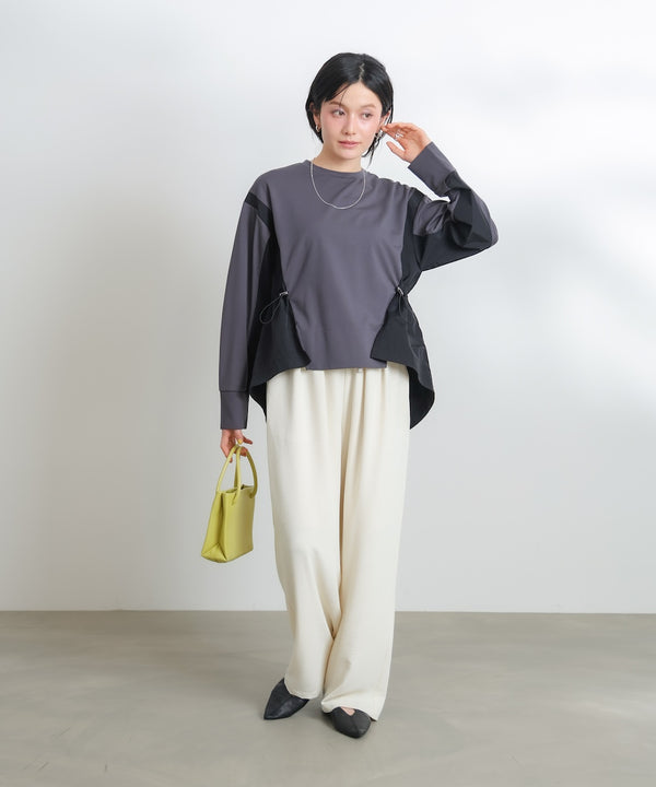 【WEB限定】ポンチ異素材ドッキングプルオーバー［2/25発送予定］