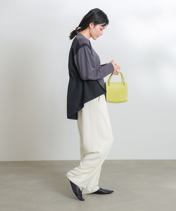 【WEB限定】ポンチ異素材ドッキングプルオーバー［2/25発送予定］