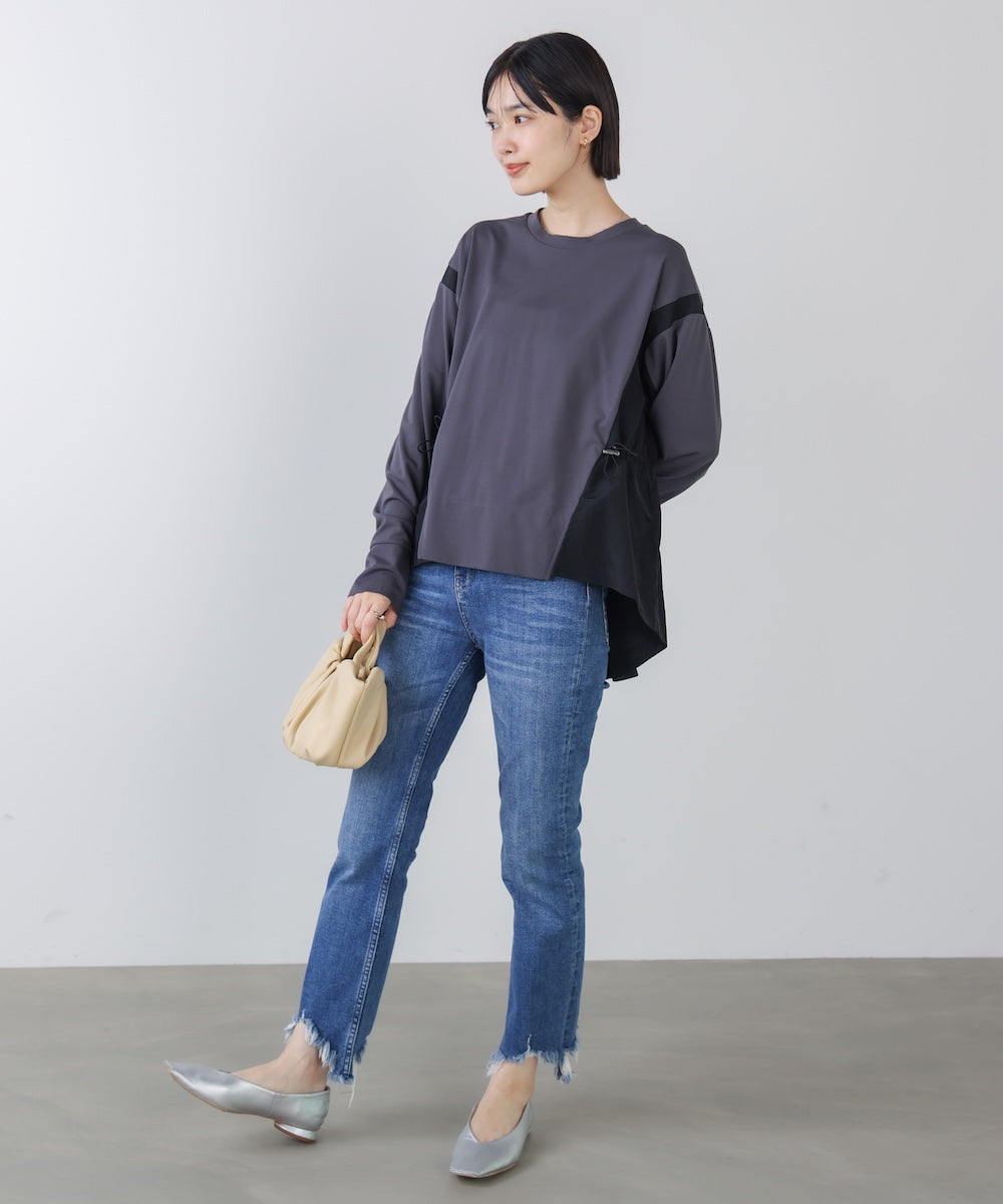 【WEB限定】ポンチ異素材ドッキングプルオーバー［2/25発送予定］