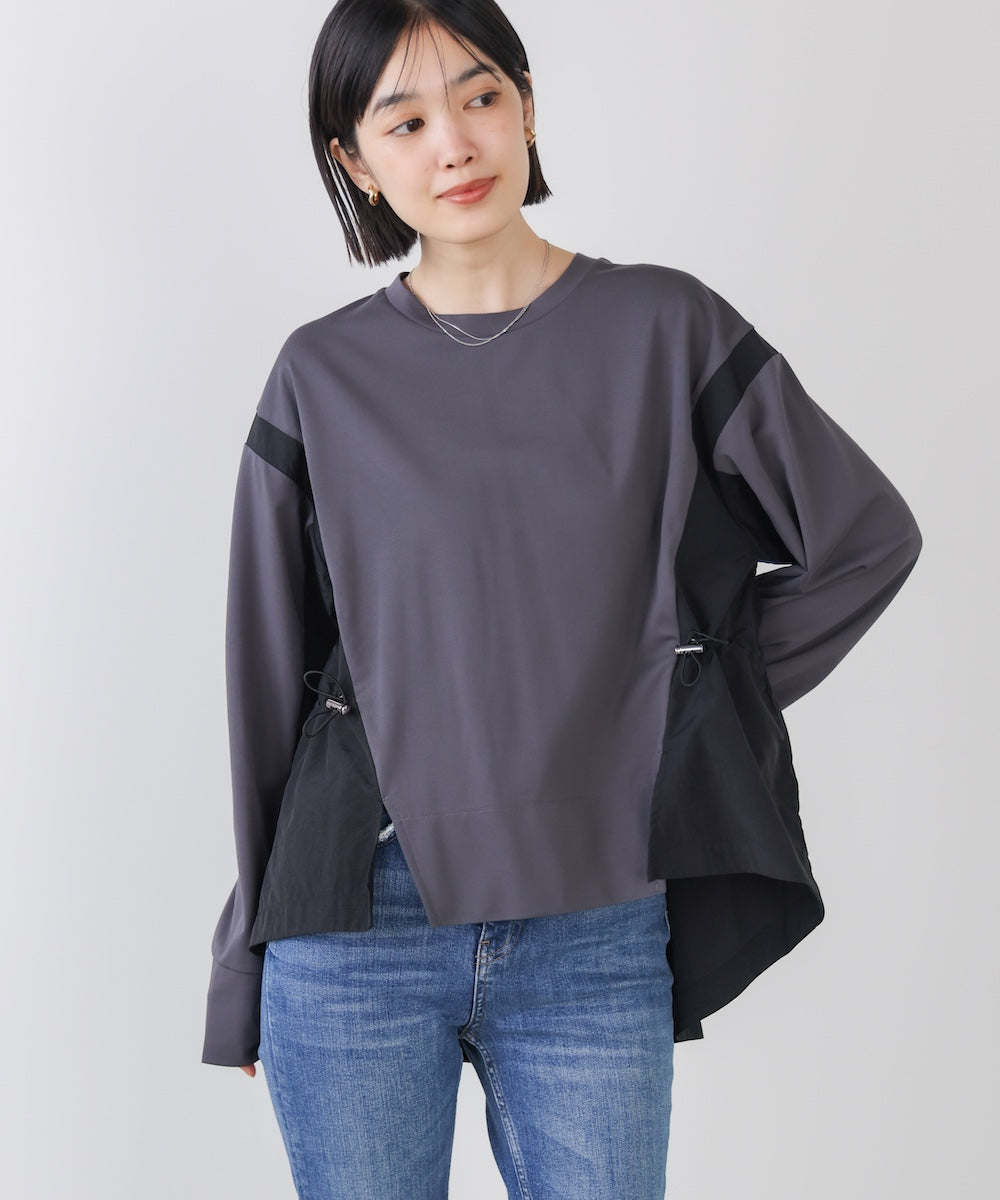 WEB限定】ポンチ異素材ドッキングプルオーバー