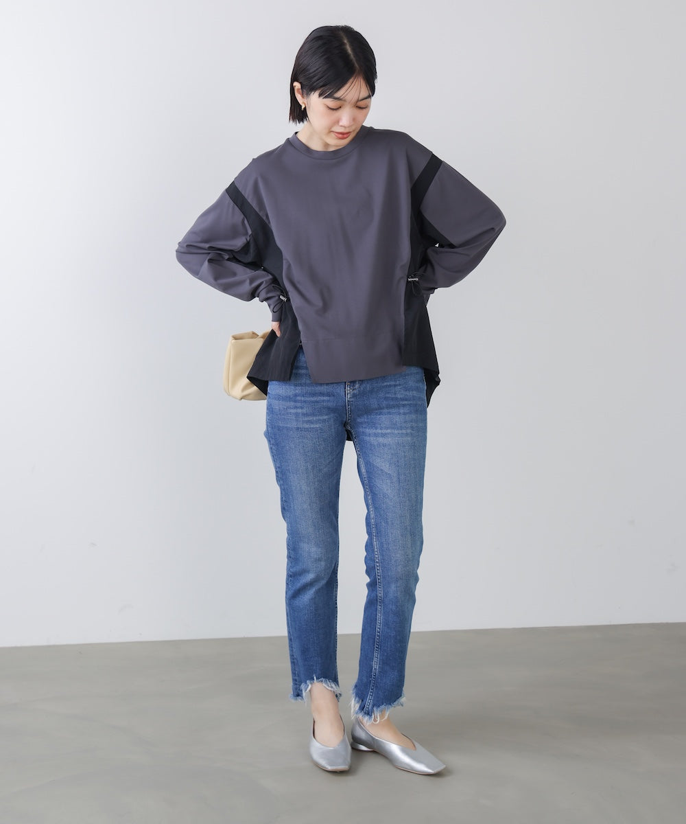 【WEB限定】ポンチ異素材ドッキングプルオーバー［2/25発送予定］