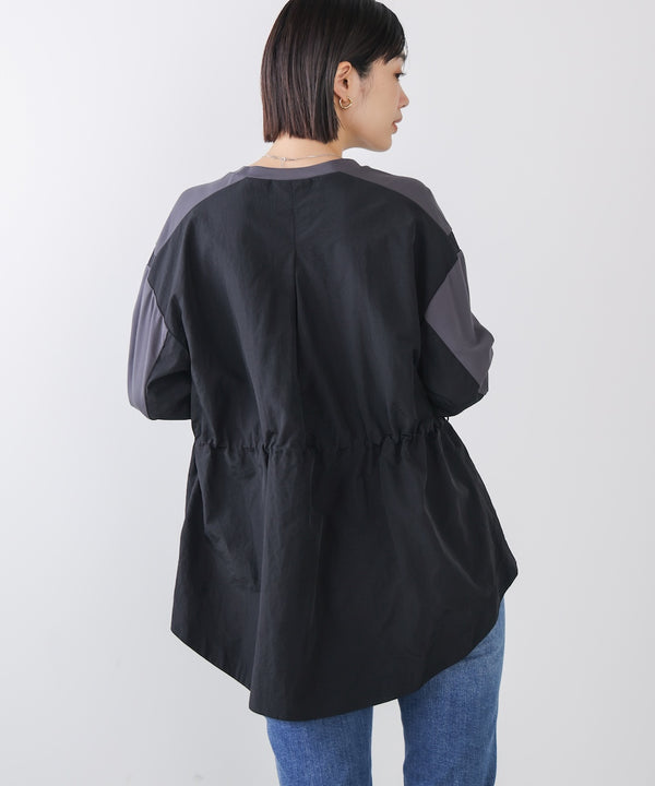 【WEB限定】ポンチ異素材ドッキングプルオーバー［2/25発送予定］