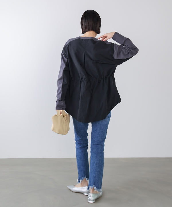 【WEB限定】ポンチ異素材ドッキングプルオーバー［2/25発送予定］