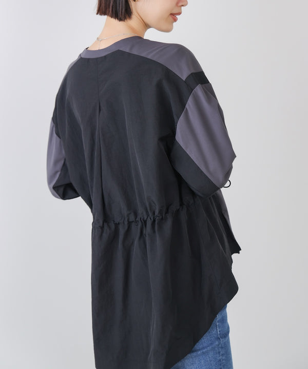 【WEB限定】ポンチ異素材ドッキングプルオーバー［2/25発送予定］