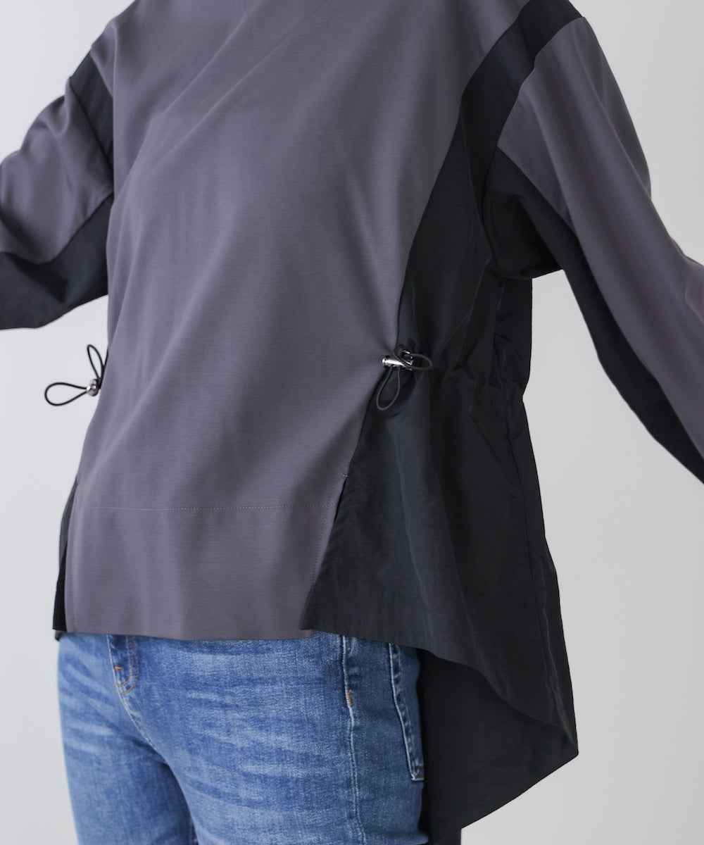 【WEB限定】ポンチ異素材ドッキングプルオーバー［2/25発送予定］